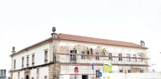 Derrapagem nas obras do Palácio Gorjão no Bombarral