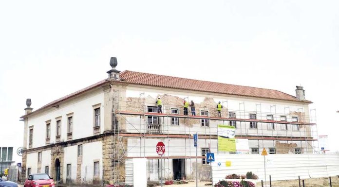 Derrapagem nas obras do Palácio Gorjão no Bombarral