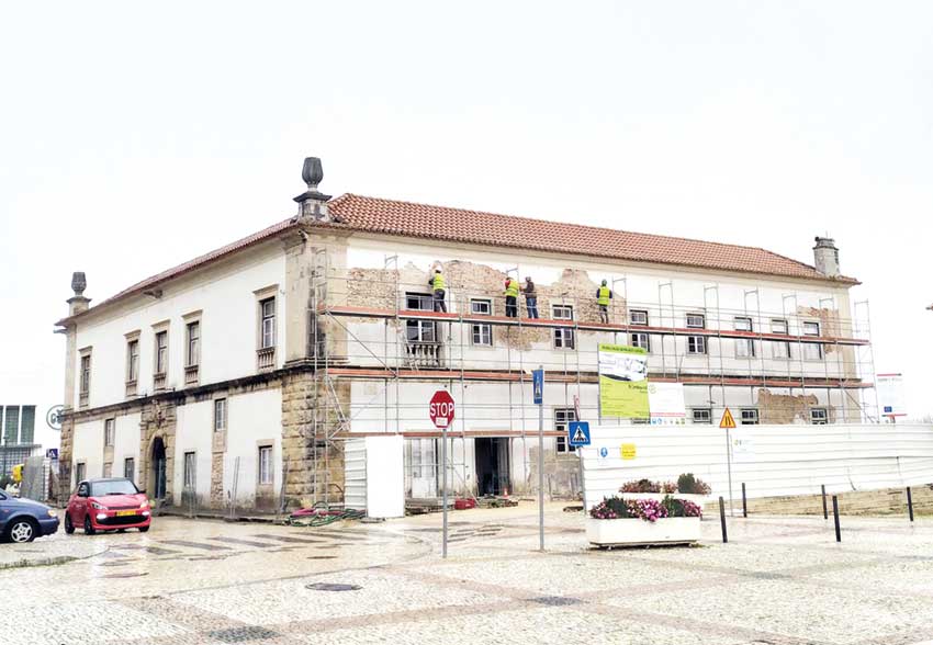 Derrapagem nas obras do Palácio Gorjão no Bombarral