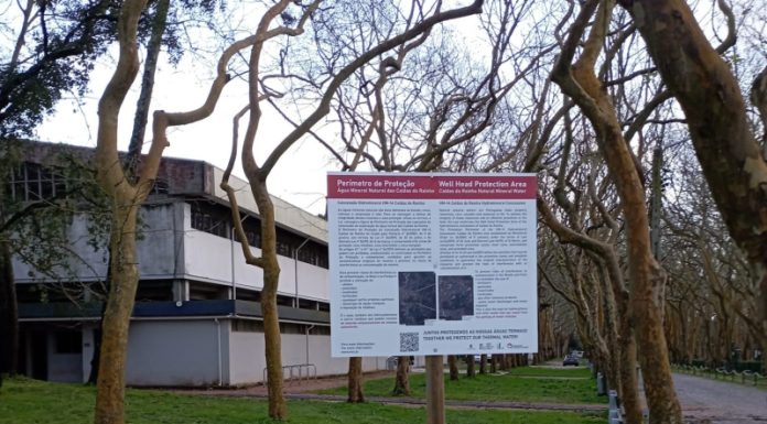 Perímetro de proteção das águas termais assinalado na Mata