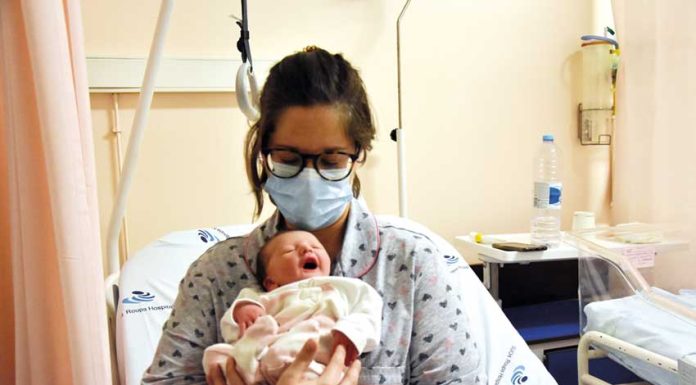 Margarida Ferreira foi a primeira bebé a nascer nas Caldas em 2023