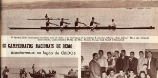 Os Nacionais de Remo de 1947 na Lagoa de Óbidos