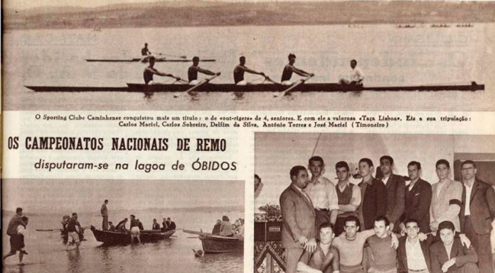 Os Nacionais de Remo de 1947 na Lagoa de Óbidos