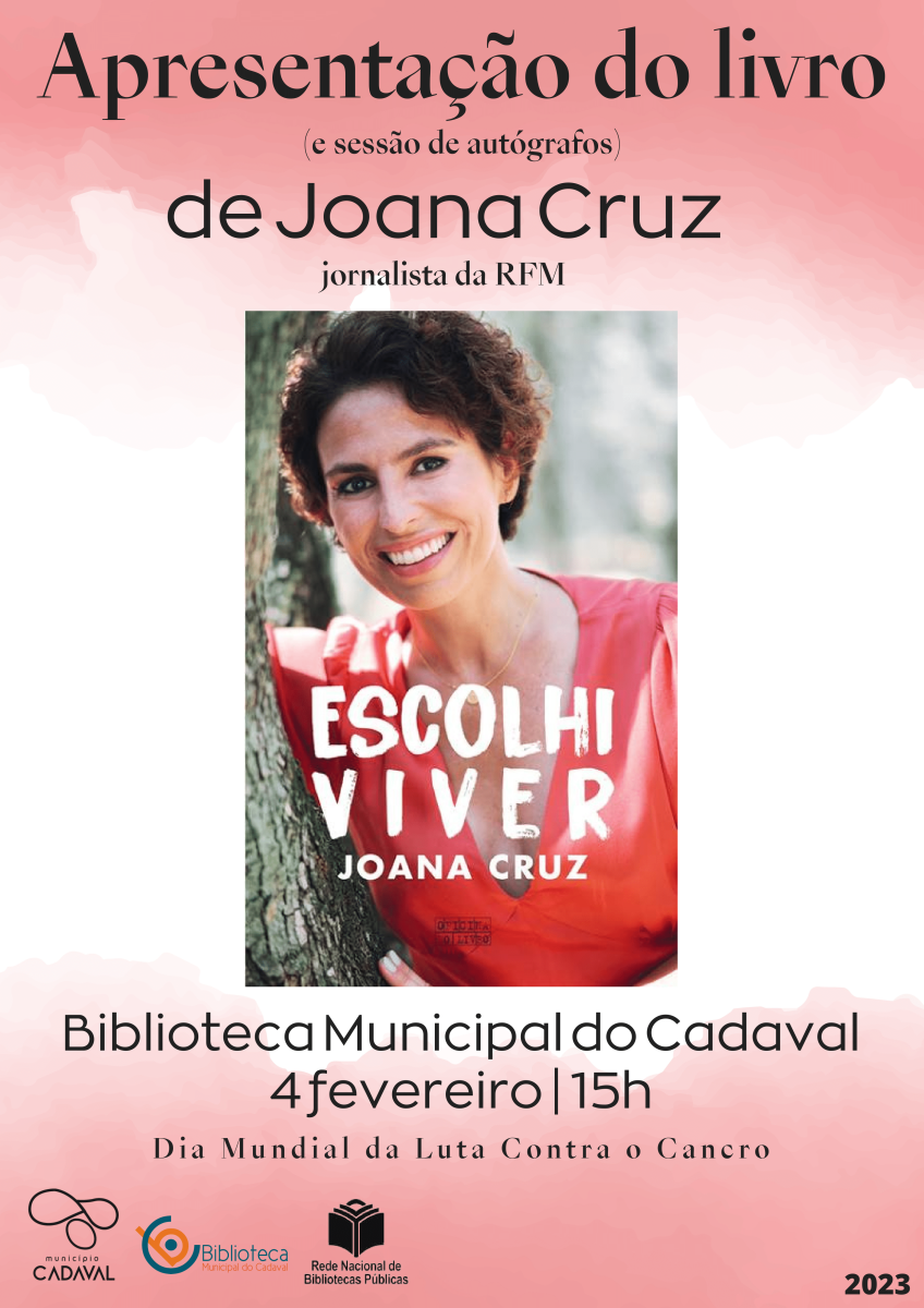 Joana Cruz apresenta “Escolhi Viver” na Biblioteca do Cadaval