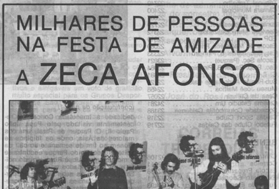 Caldas fez uma festa a Zeca Afonso há 40 anos