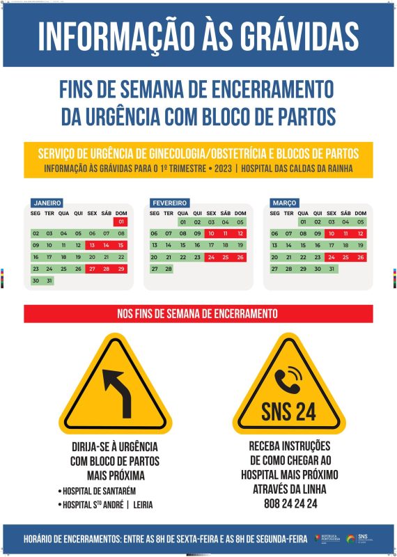 Câmara das Caldas preocupada com encerramento das maternidades