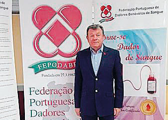 Caldas: Homenageado o presidente da Assoc. de Dadores de Sangue