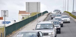 Meia centena em marcha lenta pelo Hospital nas Caldas