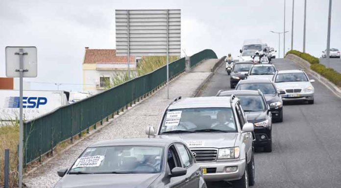 Meia centena em marcha lenta pelo Hospital nas Caldas