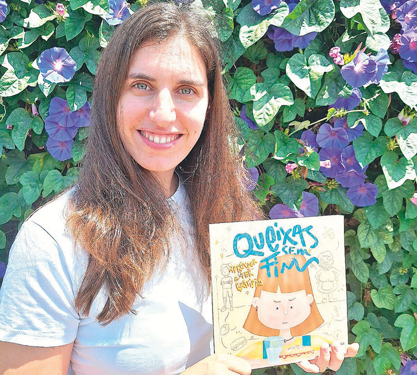 Caldense Cláudia Neves lançou livro infantil para ensinar a ter gratidão