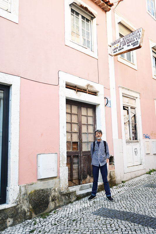 Assinalar onde viveu Luiz Pacheco nas Caldas