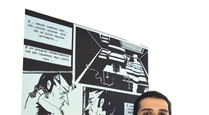 Artista caldense mostra BD no Posto de Turismo