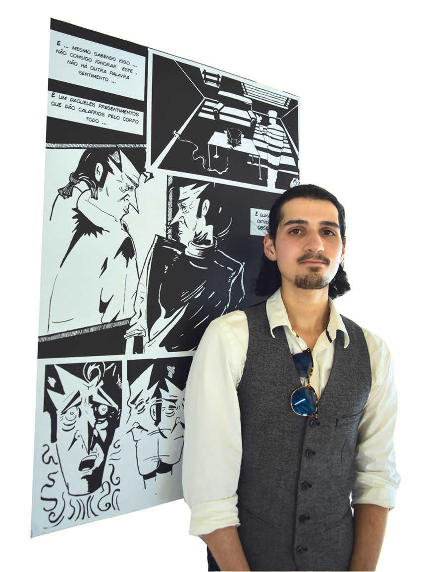 Artista caldense mostra BD no Posto de Turismo