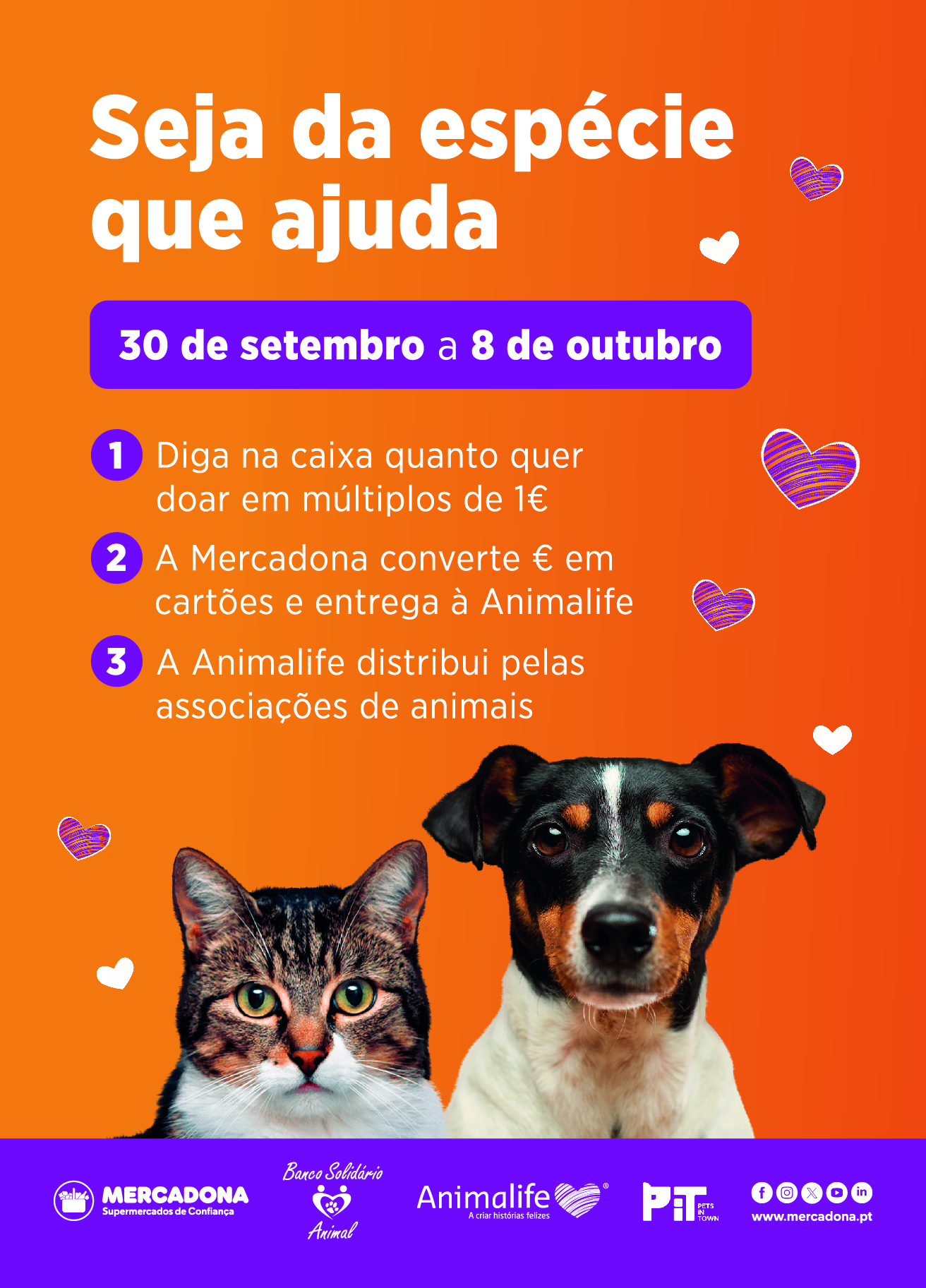 Mercadona participa na campanha do Banco Solidário Animal