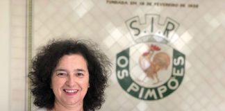 Gosto pelo desporto passou para a filha, que é presidente dos Pimpões