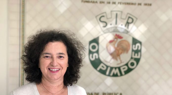 Gosto pelo desporto passou para a filha, que é presidente dos Pimpões