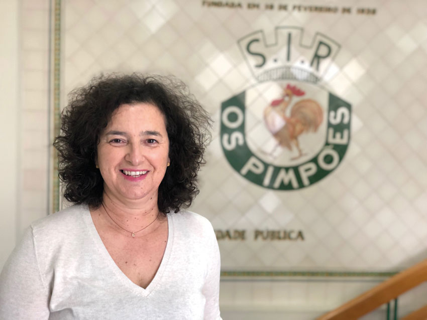 Gosto pelo desporto passou para a filha, que é presidente dos Pimpões