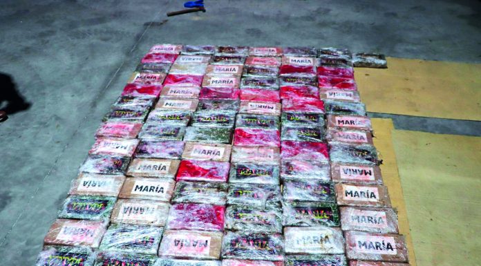 Droga em caixas de bananas nas Caldas