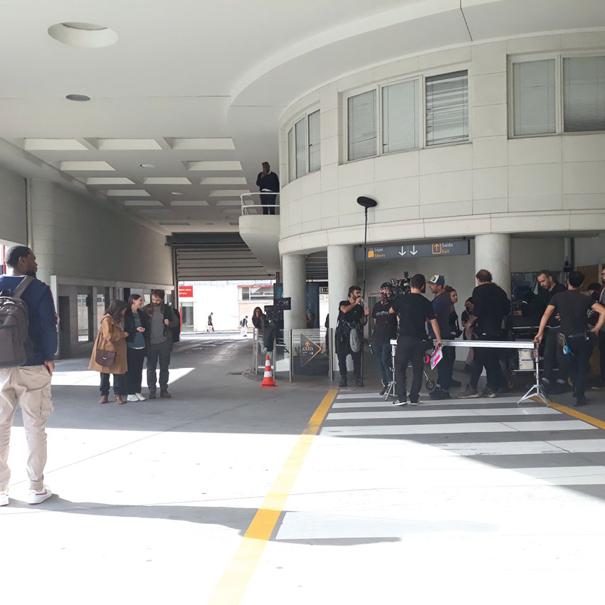 Anúncio de Natal filmado na Rodoviária e no Café Capristanos