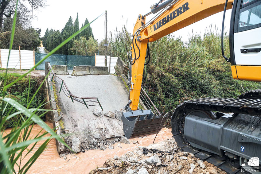 Início das obras da ponte no Rio da Areia