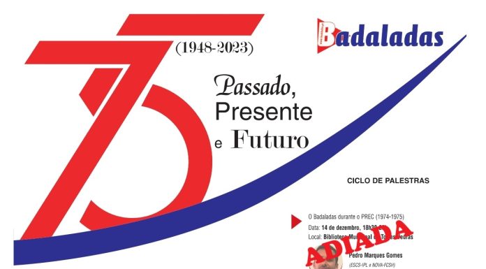 Palestra sobre os 75 anos do Jornal Badaladas adiada