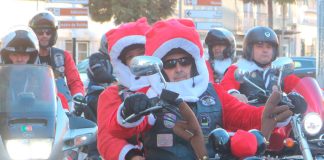 O Pai Natal anda pela cidade das Caldas…