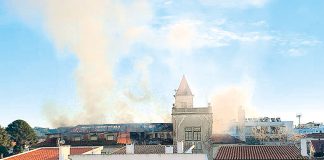 Mão humana no incêndio do Hotel Parque