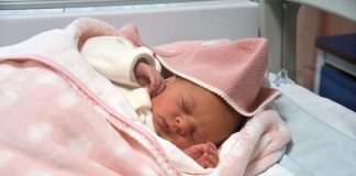 Matilde foi a primeira bebé a nascer nas Caldas em 2024