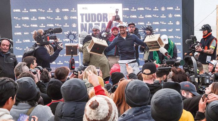 Surf Lucas Chumbo e Pedro Scooby vencem nas ondas da Nazaré
