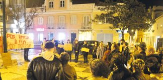 Mais de 50 pessoas pela liberdade da Palestina