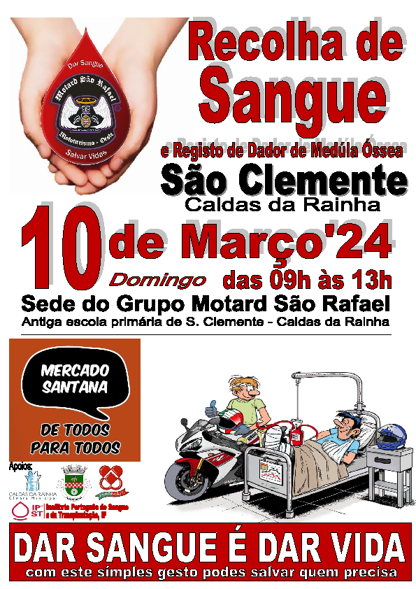 Recolha de sangue no domingo