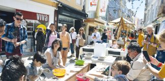 Amassar o Barro e Bazar à Noite animaram o centro da cidade
