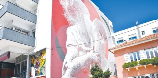 “Afetos” no mural e também no La Vie