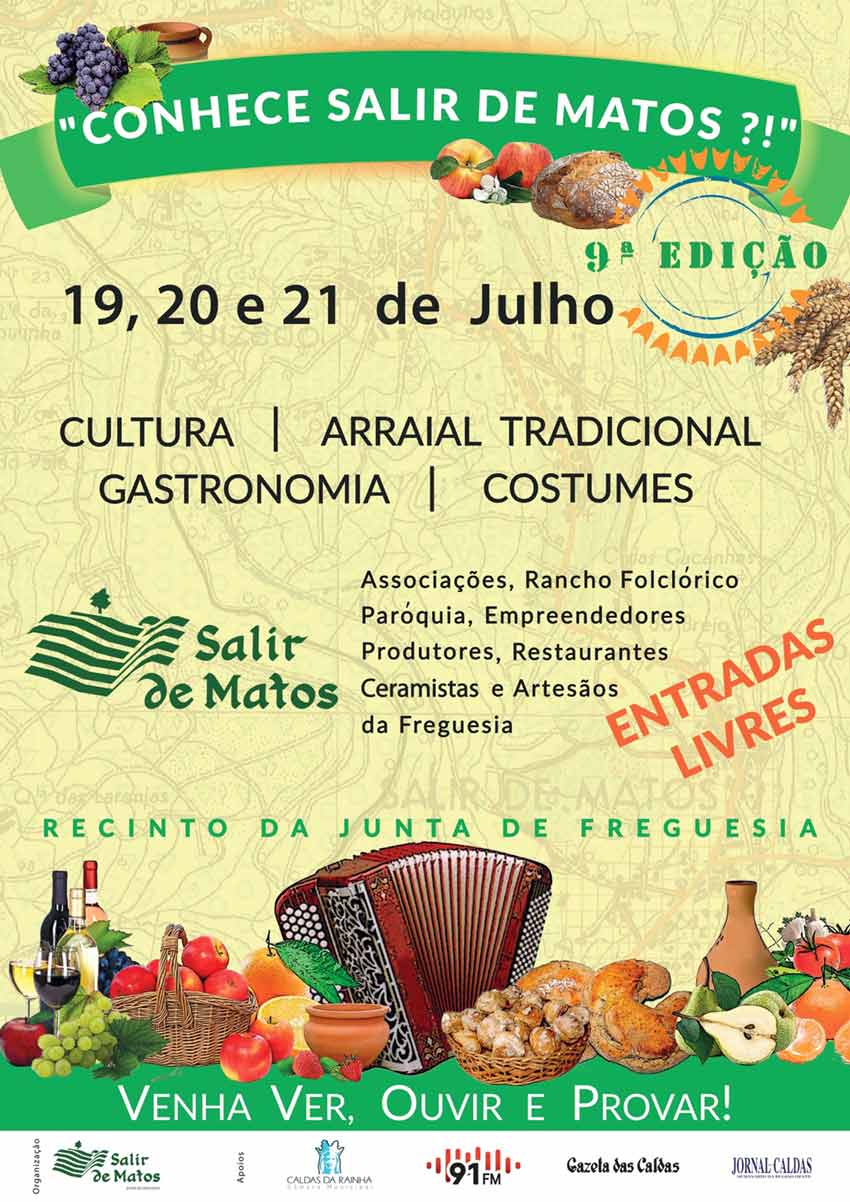 Salir de Matos dá-se a conhecer entre 19 e 21 de julho