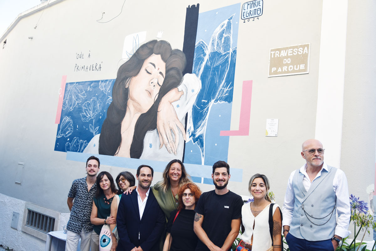 Mural “Ode” homenageia projeto comunitário nas Caldas