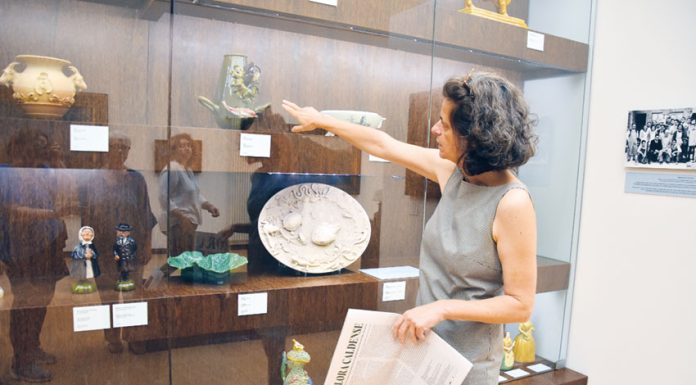 Autora destaca a flora da cerâmica caldense em mostra no Museu de José Malhoa