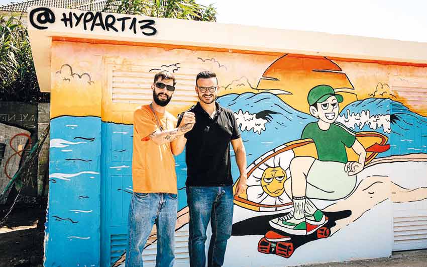 Carlos Cordeiro criou obra de arte urbana em Ferrel