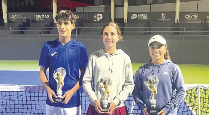 Ténis: Tenistas caldenses dominam em casa