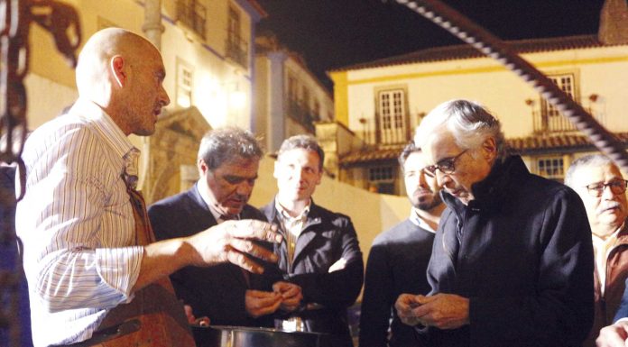 Magusto em Óbidos com o presidente da AR