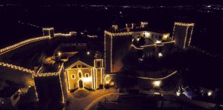 Iluminação em Óbidos cria efeito de castelo encantado