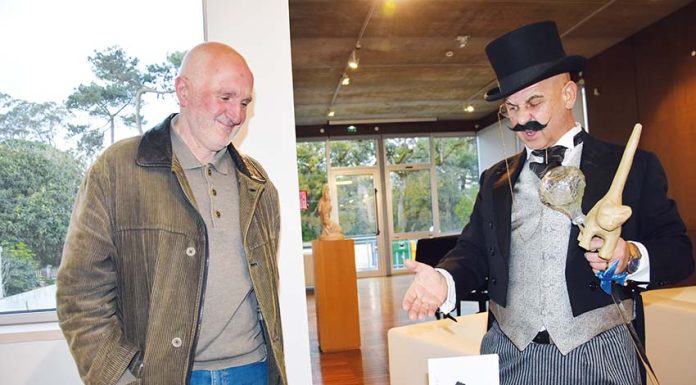Carlos Enxuto apresentou peça sobre Bordalo e sobre as Caldas