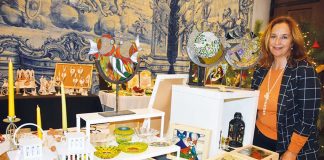 Artista colombiana vive nas Caldas e dedica-se a trabalhos em vidro e vitral