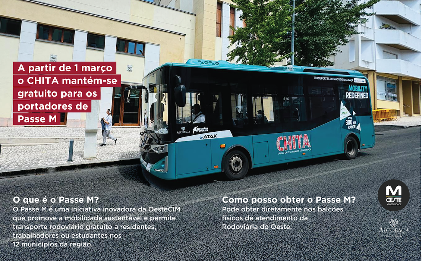 CHITA com rota alargada e gratuito com novo Passe M