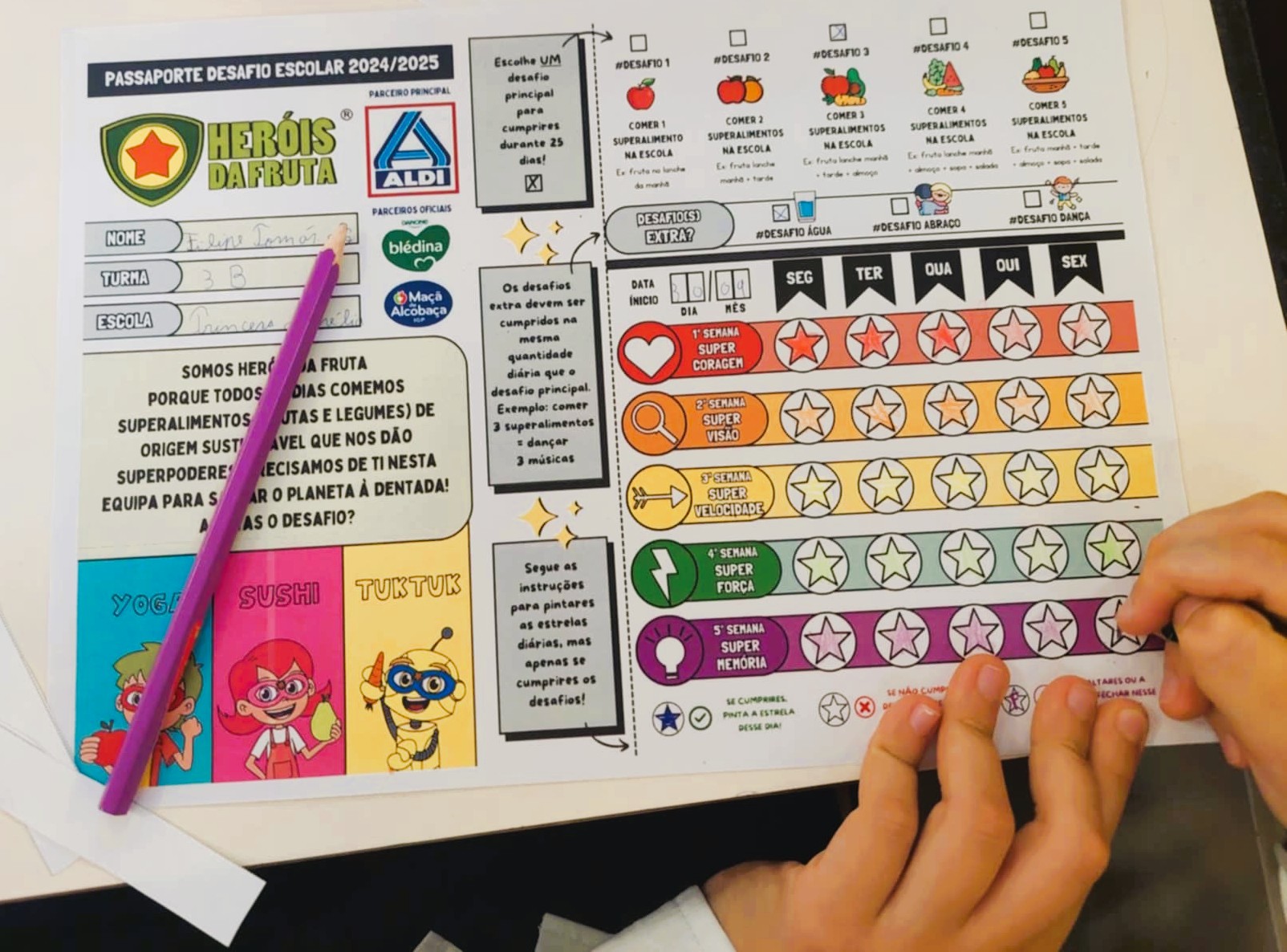 Projeto fomenta hábito de comer fruta nos jovens