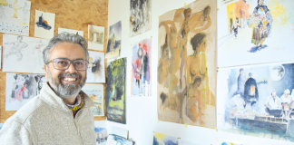 Rahul Onkon percorre mundo com as aguarelas