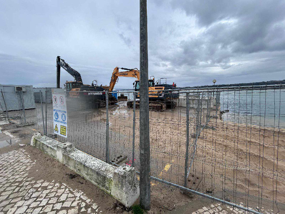 Obras no areal da Foz põem tesouro a descoberto