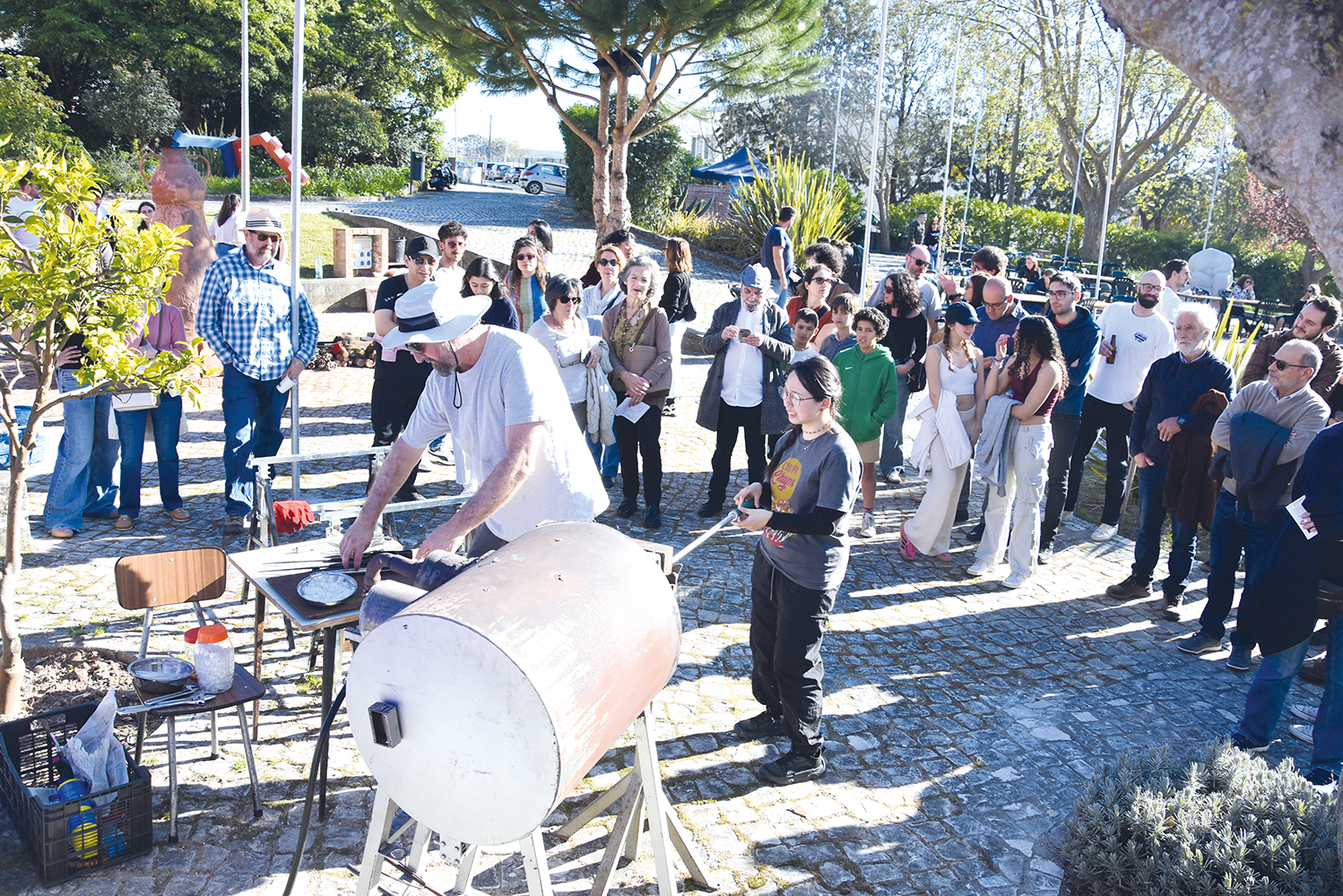 “Domar o fogo” atraiu gente de várias idades ao Centro de Artes