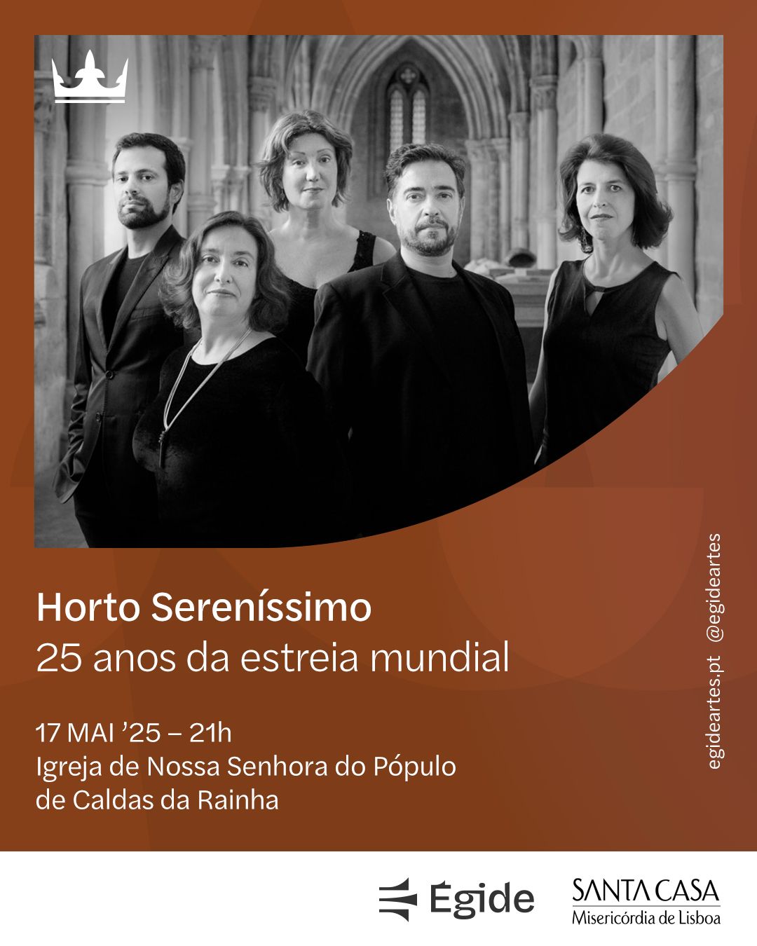 Concerto – “Horto Sereníssimo” celebra 25 anos na Igreja do Pópulo