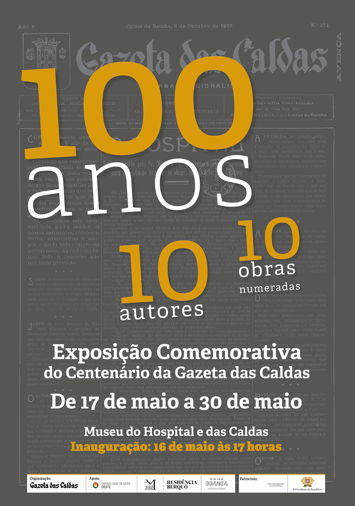 Celebração  do Centenário no Museu  do Hospital e das Caldas