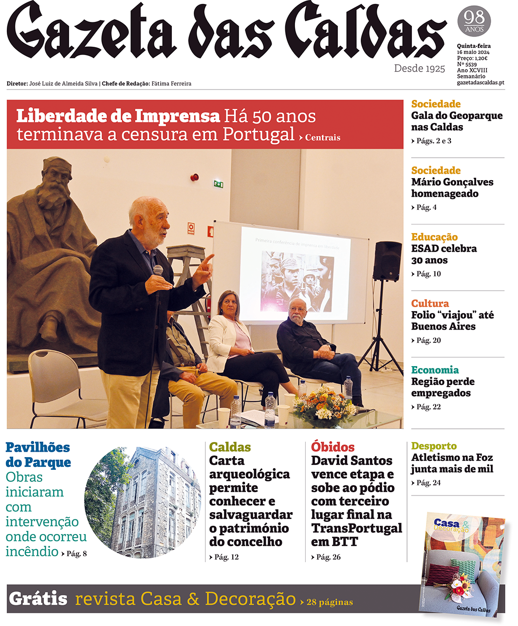 A história da imprensa e as Gazetas das Caldas e de Antuérpia